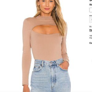 Lovers and Friends Electra Bodysuit - Brown tan color